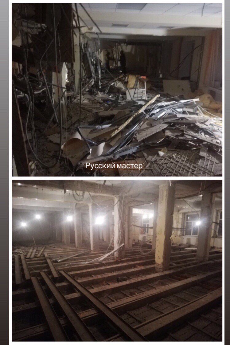 Демонтаж внутри помещения